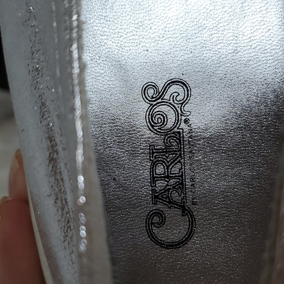 Carlos by Carlos Santana Sunnie Silver jeweled Tennis Shoes Size 8.5 - Picture 8 of 10
